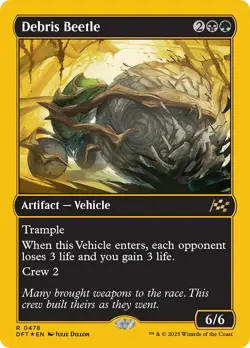 Debris Beetle (First-Place 478) FOIL Aetherdrift NM Artifact Rare CARD ABUGames - Image 1