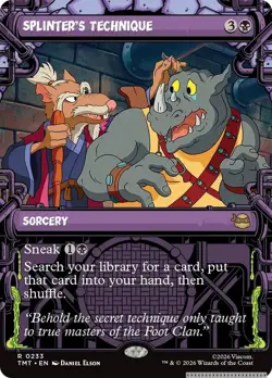 Splinter's Technique (Showcase) [TMT - 233] - NM [Foil] TCG MTG - Image 1