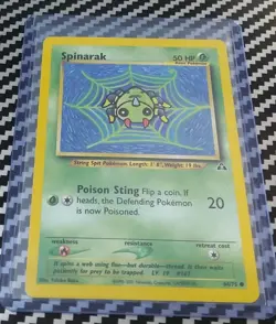 NM Spinarak 64/75 Neo Discovery Base Vintage WotC Pokemon Original - Image 1