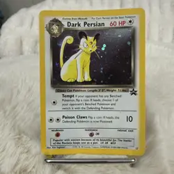Dark Persian Pokemon Card WOTC Black Star Promo #17 Holo 2000 NM - Image 3