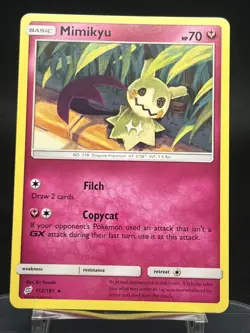Mimikyu 112/181 Pokemon TCG Sun & Moon Team Up Normal Regular Rare NM/ M - Image 1