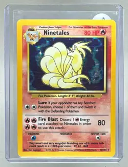 Ninetales 1999 Pokemon Unlimited #12 Rare Holo (B) - Image 1