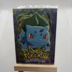 Pokemon 1999 Topps Blue Logo Bulbasaur E1 Of 12 - Image 1