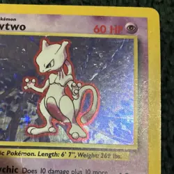 Pokemon Base Set Mewtwo 10/102 Hitmonchan 7/102 Gyarados 6/102 READ DESCRIPTION! - Image 4