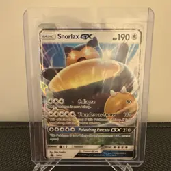 Pokemon TCG Snorlax GX SM05 Sun Moon Black Star Promo HP Condition - Image 1