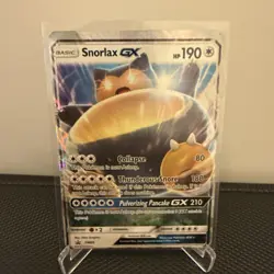 Pokemon TCG Snorlax GX SM05 Sun Moon Black Star Promo HP Condition - Image 2