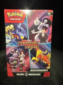 Pokemon TCG Scarlet & Violet Destined Rivals Booster Bundle Box 2025 Mewtwo Ho-… - Image 1