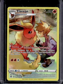 2022 Pokemon SWSH Brilliant Stars Flareon Trainer Gallery Holo #TG01/TG30 - Image 1