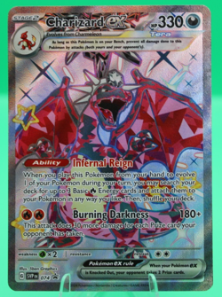 Pokemon Charizard EX SVP 074 Paldean Fates Tin Promo NM - Image 1