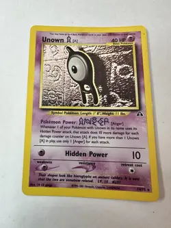 Unown [A] SWIRL!! 14/75 Neo Discovery Pokemon Card - Holo Rare - - Image 1