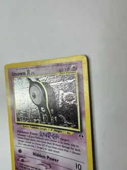 Unown [A] SWIRL!! 14/75 Neo Discovery Pokemon Card - Holo Rare - - Image 2