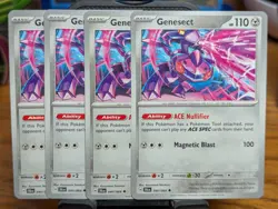 Pokemon TCG Shrouded Fable Genesect 040/064 x4 Playset - Image 1