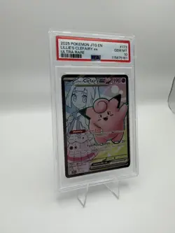 2025 POKEMON JTG EN-JOURNEY TOGETHER ULTRA RARE #173 LILLIE'S CLEFAIRY EX PSA 10 - Image 2
