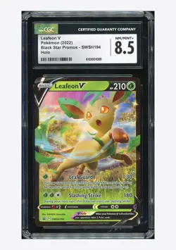 Pokemon CGC 8.5 Leafeon V Promo 2022 SWSH194 Special Collection English - Image 1