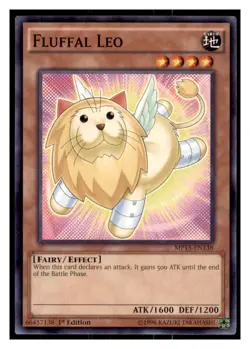 Yugioh Fluffal Leo #MP15-EN138 2015 Mega-Tins Mega Pack LP - Image 1