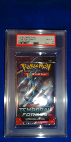 2024 Pokemon EN S/V Temporal Forces Foil Pack Iron Crown PSA 10 Gem Mint! POP 7 - Image 2