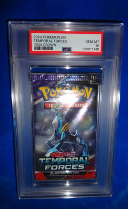 2024 Pokemon EN S/V Temporal Forces Foil Pack Iron Crown PSA 10 Gem Mint! POP 7 - Image 4