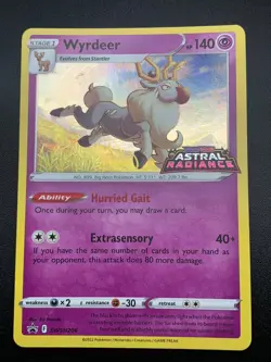 Wyrdeer SWSH206 Prerelease Promo Pokemon SWSH Astral Radiance Pokemon 2022 NM - Image 1