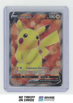2022 Pokemon Sword&Shield Brilliant Stars Pikachu V #157/172 - Image 1