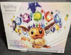 Pokemon Scarlet & Violet Prismatic Evolutions Elite Trainer Box Eevee Promo Card - Image 1