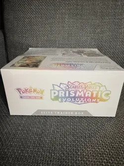 Pokemon Scarlet & Violet Prismatic Evolutions Elite Trainer Box Eevee Promo Card - Image 2