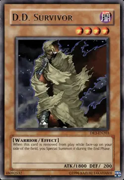 D.D. Survivor - Rare DR3-EN203 - LP - YuGiOh - Image 1