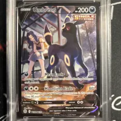 2022 Pokemon SWSH Brilliant Stars #TG22 FA/Umbreon V PSA 9 MINT - Image 4