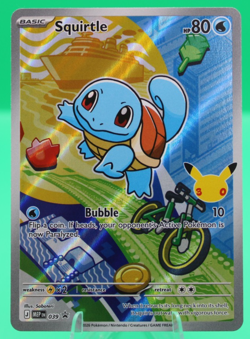 Pokemon Squirtle MEP 039 First Partner Illustration Rare Promo 30th Anniversary - Image 1