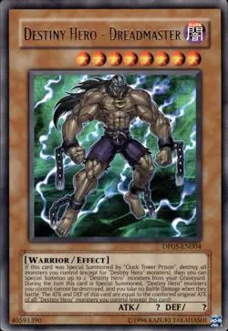 Destiny Hero - Dreadmaster - Rare DP05-EN004 - LP - YuGiOh - Image 1