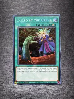 YuGiOh! Called By The Grave RA01 - Error Misprint Triple Anubis Stamp 1st Ed NM - Image 1