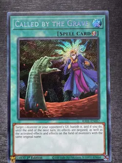 YuGiOh! Called By The Grave RA01 - Error Misprint Triple Anubis Stamp 1st Ed NM - Image 2