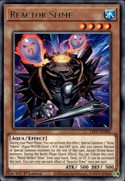 Reactor Slime - Rare 1st Edition LED7-EN002 - LP - YuGiOh - Image 1