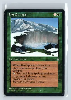HOT SPRINGS - MTG Magic the Gathering Card - Ice Age - Rare - Image 1