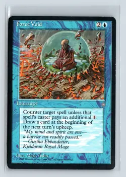 FORCE VOID - MTG Magic the Gathering Card - Ice Age - Uncommon - Image 1
