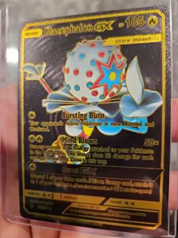 Pokemon Black Foil Fan Art Blacephalon GX Textured Collector Card - Image 4
