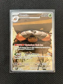 Pokemon TCG Crustle 186/182 Sv10: Destined Rivals Holo Illustration Rare Card - Image 1