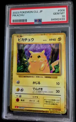 Pikachu Holo 008/032 CLL Pokemon Card Classic Japanese CGC 10 Gem Mint - Image 3