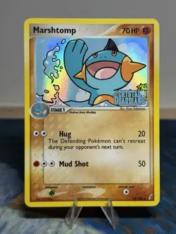 Marshtomp 38/100 Ex Crystal Guardians Reverse Holo Rare Stamped Pokemon Card MP - Image 1