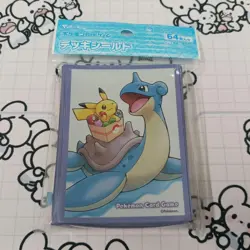 Lapras Pikachu 64-piece deck shield Pokemon card sleeve made in japan official - Image 5
