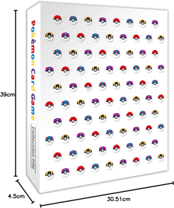 (Set of 3)Pokemon Center Collection File,Card Sleeves, PlayMat -Poke Ball Design - Image 4