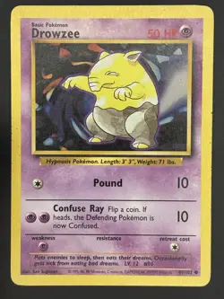 Pokemon Card | Drowzee 49/102 | Base Set Unlimited - Image 1