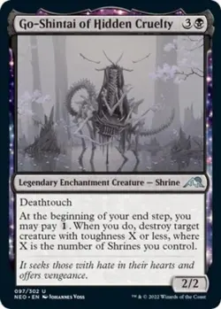 Go-Shintai of Hidden Cruelty -Foil Near Mint MTG Kamigawa: Neon Dynasty - Image 1