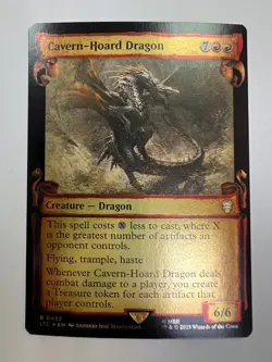 MTG LTC 0433 Cavern-Hoard Dragon NM EN Foil Showcase Scrolls - Image 1