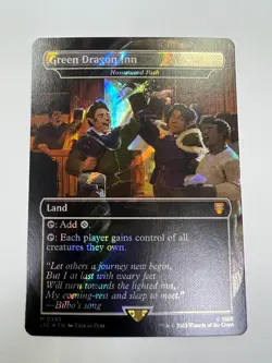 MTG LTC 0395 Green Dragon Inn(Homeward Path) NM EN Surge Foil Borderless - Image 1