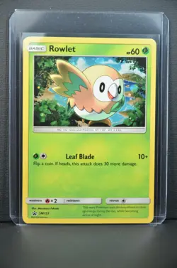 Rowlet SM153 Sun & Moon Promos 2018 Rare Holo Foil Pokemon TCG Card - NM - Image 3