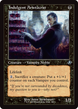 Indulgent Aristocrat (Retro Frame) FOIL Innistrad Remastered NM CARD ABUGames - Image 1