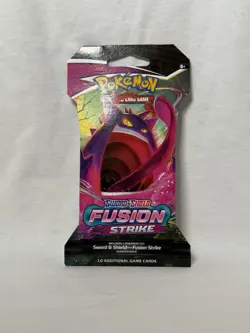 Pokemon TCG Fusion Strike Sleeved Booster Pack - 10 Cards - Gengar Art - Image 1