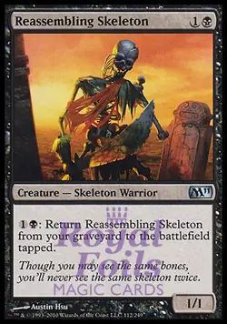Reassembling Skeleton 1x FOIL MTG M11 Core Set Uncommon MINT black - Image 1