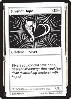 Sliver of Hope - Mystery Booster 2 Playtest Cards - Magic The Gathering - MTG - Image 1