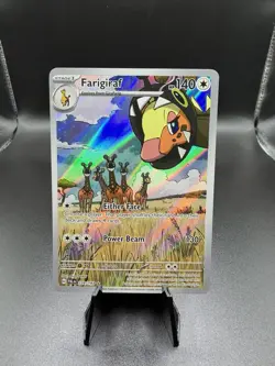 Pokemon TCG Farigiraf Paldea Evolved Illustration Rare Card 228/193 - Image 1